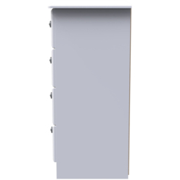 Crowndale Pembroke 4 Drawer Matt White Midi Chest of Drawers Ready Assembled - White Matt - Wilko - thumbnail 5
