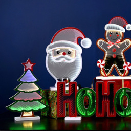 The Seasonal Gift Co. Multicolour LED Xmas Tree Infinity Stand Light 32cm - Size: 31 x 21.5 x 5cm - Clear - Wilko - thumbnail 3