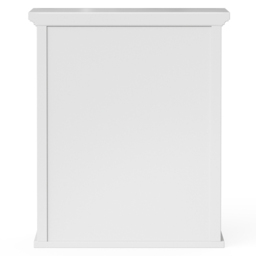 Teamson Home Glancy 2 Door White Removable Wooden Wall Cabinet - Size: 61.0 x 17.8 x 50.8cm - Wilko - thumbnail 4