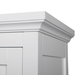 Teamson Home Glancy 2 Door White Removable Wooden Wall Cabinet - Size: 61.0 x 17.8 x 50.8cm - Wilko - thumbnail 6