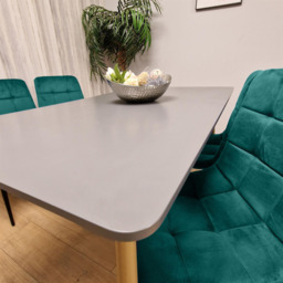 Kosy Koala 4 Seater Wooden Dining Table Set Grey and Green - Multi - Wilko - thumbnail 3