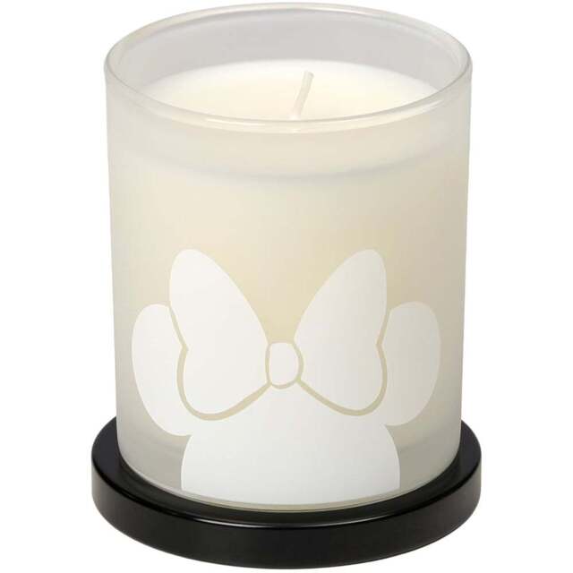 Disney Minnie Mouse White Jasmine Scented Candle 213g - Size: 7.3 x 7.2 x 6.9cm - White and Grey - Wilko - image 1