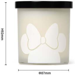 Disney Minnie Mouse White Jasmine Scented Candle 213g - Size: 7.3 x 7.2 x 6.9cm - White and Grey - Wilko - thumbnail 6