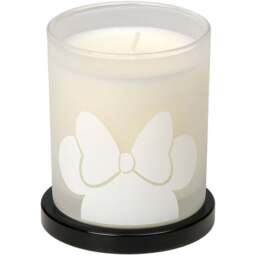 Disney Minnie Mouse White Jasmine Scented Candle 213g - Size: 7.3 x 7.2 x 6.9cm - White and Grey - Wilko