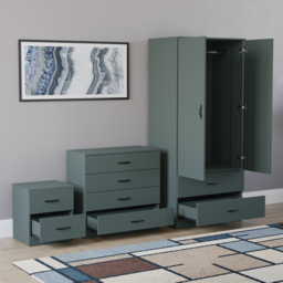 VIDA DESIGNS Riano Green 3 Piece Bedroom Furniture Set - Jasper Green - Wilko - thumbnail 5