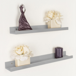 Core Products Dura 48cm Light Grey Display Shelf - Size: 10 x 48 x 5cm - Wilko - thumbnail 4