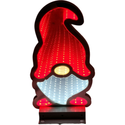 Samuel Alexander Infinity Light Up Gonk Christmas Decoration 30cm - Size: 30 x 16 x 16cm - Red - Wilko - thumbnail 3