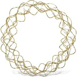 Xmas Haus LED Copper Wire Wreath - Gold - Wilko - thumbnail 4