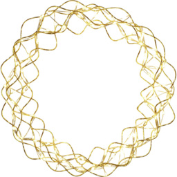 Xmas Haus LED Copper Wire Wreath - Gold - Wilko - thumbnail 1