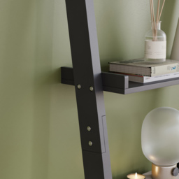 Vida Designs York 4 Shelf Black Ladder Bookcase - Wilko - thumbnail 6