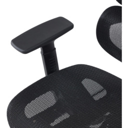 Living and Home Black Breathable Reclining Office Chair - Size: 128 x 64 x 108cm - Wilko - thumbnail 4