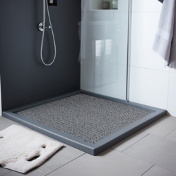 Nicoman Spaghetti Square Corner Shower Mat 60 x 60cm - Size: 0.8 x 60 x 60cm - Grey - Wilko - thumbnail 3