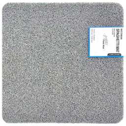 Nicoman Spaghetti Square Corner Shower Mat 60 x 60cm - Size: 0.8 x 60 x 60cm - Grey - Wilko - thumbnail 1