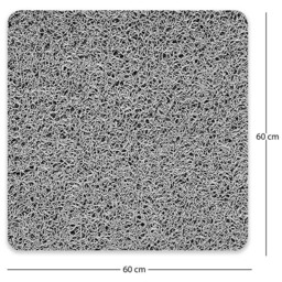 Nicoman Spaghetti Square Corner Shower Mat 60 x 60cm - Size: 0.8 x 60 x 60cm - Grey - Wilko - thumbnail 7