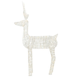 120 LED Standing Reindeer Outdoor Light - White - Wilko - thumbnail 4