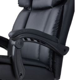 Living and Home Black PU Leather Massage and Heating Office Chair - Size: 122 x 62.5 x 148cm - Wilko - thumbnail 5