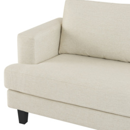 Home Detail Dale 3 Seater Beige Linen Sofa - Cream - Wilko - thumbnail 7