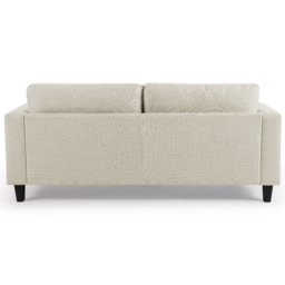Home Detail Dale 3 Seater Beige Linen Sofa - Cream - Wilko - thumbnail 6