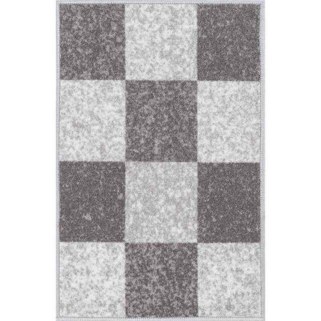 Desire Rugs Havana Grey Square Anti Slip Door Mat 80 x 50cm - Size: 50 x 80cm - Wilko - image 1