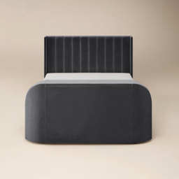 Flair Fallon King Size Grey Velvet TV Side Lift Ottoman Bed - Wilko - thumbnail 4