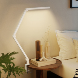 HOMCOM White Adjustable Swing Arm Dimmable LED Desk Lamp - Size: 7 x 16 x 50cm - Wilko - thumbnail 3