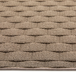 My Mat Mink Sculptured Basketweave Washable Rug 80 x 120cm - Brown - Wilko - thumbnail 4