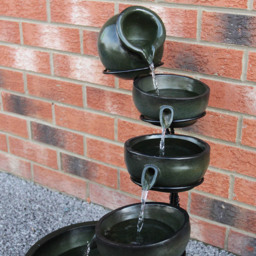 Monster Shop 4 Tier Green Solar Water Feature - Size: 50 x 44 x 56cm - MonsterShop - Wilko - thumbnail 6