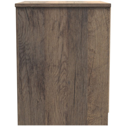 Crowndale Las Vegas 2 Drawer Matt White and Vintage Oak Bedside Table Ready Assembled - Wilko - thumbnail 5