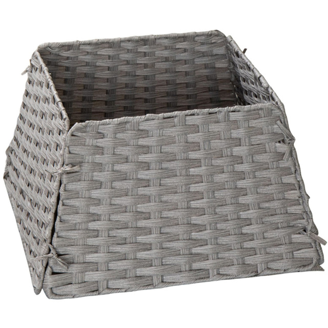 Samuel Alexander Grey Foldable Rattan Christmas Tree Skirt 47cm - Size: 30 x 47 x 46cm - Wilko - image 1