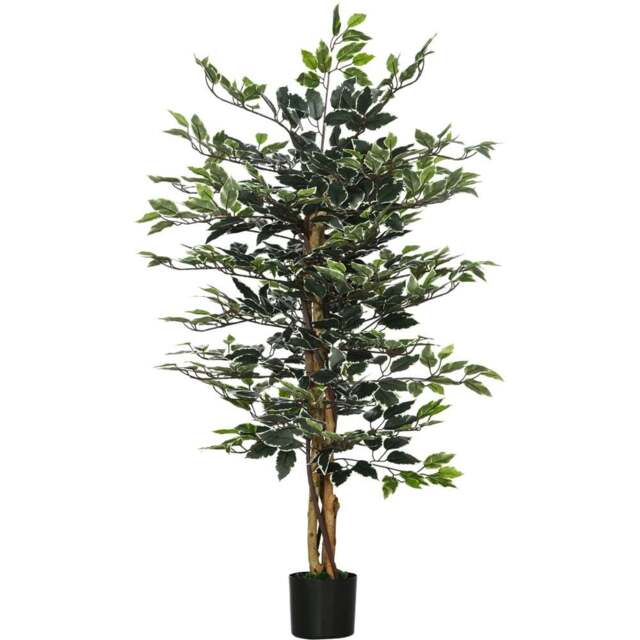 Portland Ficus Tree Artificial Plant In Pot 4.2ft - Size: 4ft - Multi - Wilko - image 1