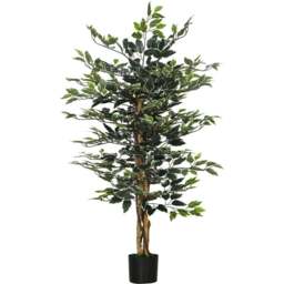 Portland Ficus Tree Artificial Plant In Pot 4.2ft - Size: 4ft - Multi - Wilko - thumbnail 1