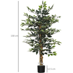Portland Ficus Tree Artificial Plant In Pot 4.2ft - Size: 4ft - Multi - Wilko - thumbnail 6
