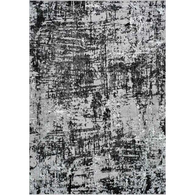 Desire Rugs Serenity Black Abstract Lines Rug 120 x 170cm - Wilko - image 1