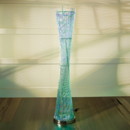 Spiral 120 LED Colour Changing Silver Floor Lamp - Wilko - thumbnail 3
