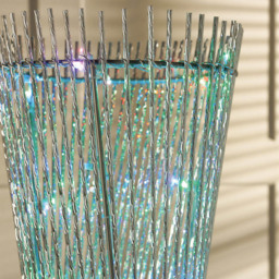 Spiral 120 LED Colour Changing Silver Floor Lamp - Wilko - thumbnail 4