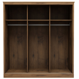 Camford 3 Door Oak Mirror Sliding Wardrobe - Brown - Wilko - thumbnail 4