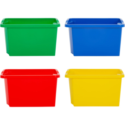 Wham 30L Mixed Stackable Storage Box 4 Pack - Multi - Wilko
