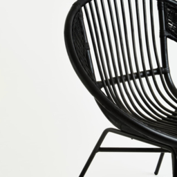Interiors by Premier Lagom Black Rattan Chair - Size: 1 Seater - Wilko - thumbnail 7