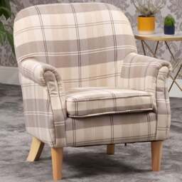 Artemis Home Candia Beige Armchair - Size: Single - Cream - Wilko