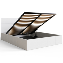 GFW King Size White End Lift Ottoman Bed - Wilko - thumbnail 5
