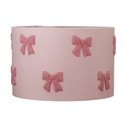 Embroidered Bow Shade - Pink - Wilko - thumbnail 1