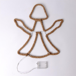 Shatchi 44 Warm White LED Hemp Angel Rope Lights - Size: 44 x 3.9 x 1.5cm - Yellow - Wilko - thumbnail 3