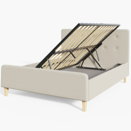 GFW Ashbourne King Size Natural Ottoman Bed - Cream - Wilko - thumbnail 4