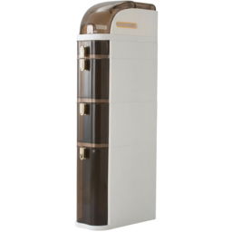 Living and Home 4 Drawer Ivory White and Light Brown Bathroom Storage Cabinet - Size: 95 x 18 x 37cm - Ivory White + Light Brown - Wilko - thumbnail 3
