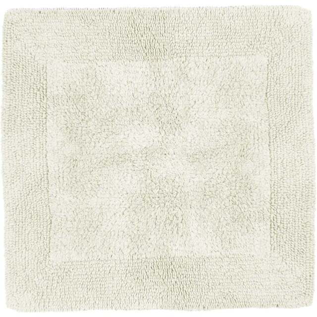 Allure Bath Fashions Elegance Cream Reversible Square Bath Mat 55 x 55cm - Size: 53 x 55cm - Wilko - image 1