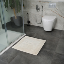 Allure Bath Fashions Elegance Cream Reversible Square Bath Mat 55 x 55cm - Size: 53 x 55cm - Wilko - thumbnail 3