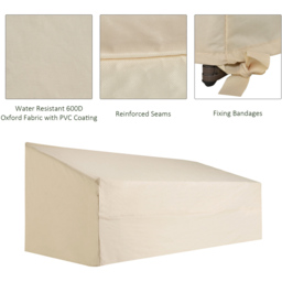 Outsunny Beige 3 Seater Garden Furniture Cover 218 x 111 x 63cm - Cream - Wilko - thumbnail 5
