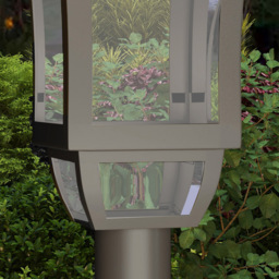 Outsunny Cool White LED Waterproof Black Garden Solar Lamp Post Light - Size: 127 x 15 x 15cm - Wilko - thumbnail 5