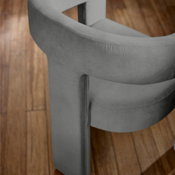 Julian Bowen Elara Grey Chenille Upholstered Accent Chair - Size: 75 x 56 x 64cm - Wilko - thumbnail 5