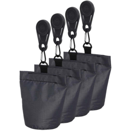 Platinum AeroCover 4 Pack Cover Sandbag 20 x 12cm - Size: 200 x 12 x 4cm - Grey - Wilko